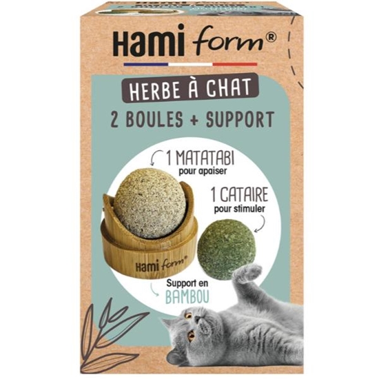 Picture of Catnip Ball Holder + Refill - Stimulate Your Cats Playful S